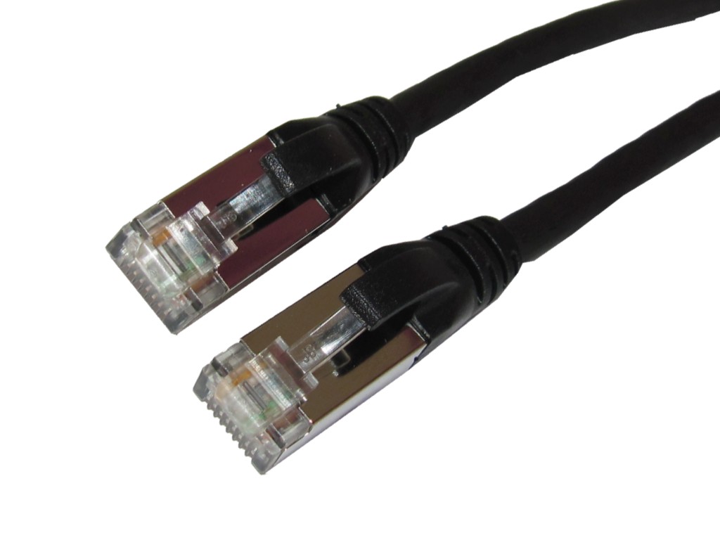 CPC-SF6A-BK-RJ45-Cat6A-patchkabel-schwarz RJ45 S/FTP Patchkabel Cat.6A 10 Gigabit schwarz