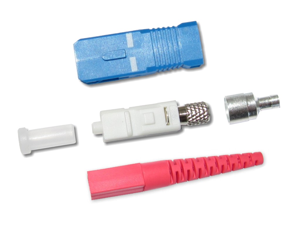 FCO-SC-SM-2R-SC-LWL-Stecker-singlemode-2mm-rot SC-Stecker singlemode 2mm rot