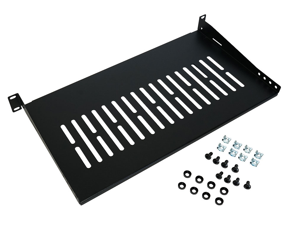 19" Fachboden fest 1HE 25cm für Wandschränke