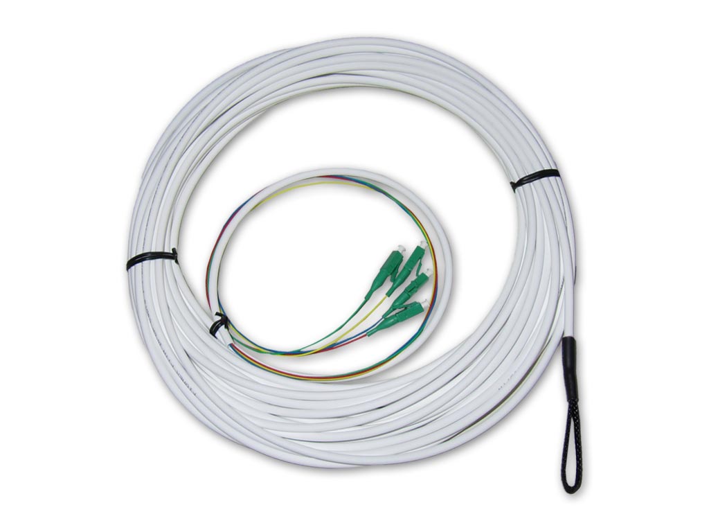 ftth drop kabel mit 4x LC/APC konfektionert als Kabelring