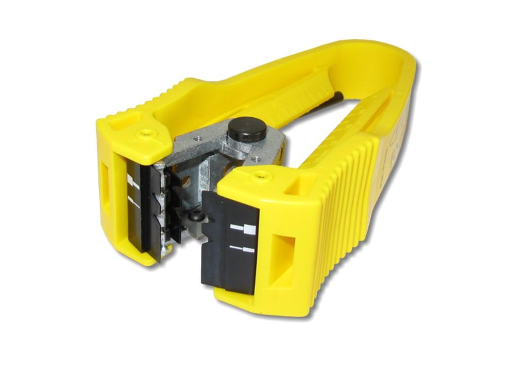 FTO-MI-FO-CF-fiber-optic-center-feed-stripper-Glasfaser-lwl-Absetzwerkzeug Miller FO-CF Center Feed Stripper 3-Loch LWL Absetzzange 125µm/250µm/3mm