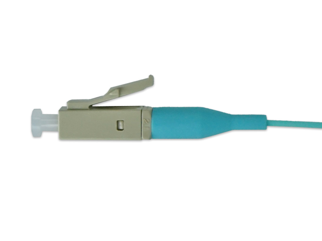 LC Pigtail 50/125µm OM3, 2m, einfarbig