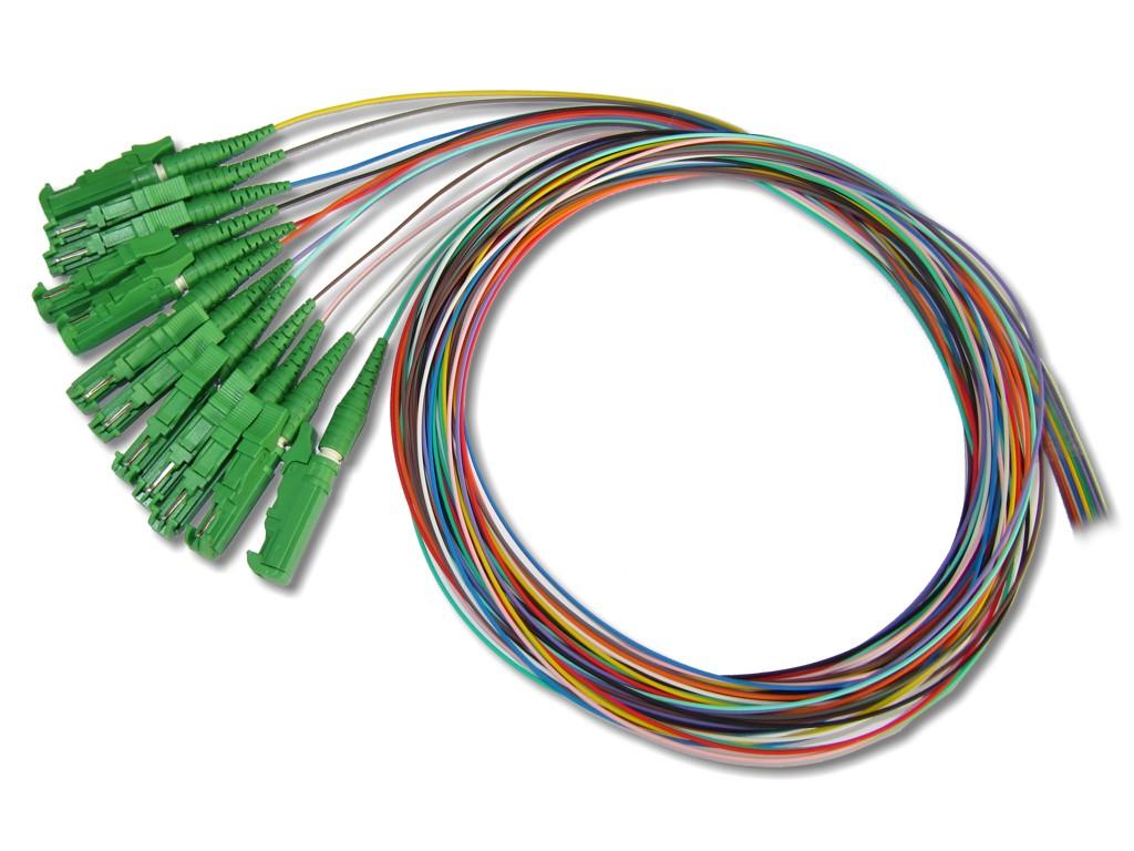 FPT-EAH-9F-E2000-APC-Pigtail-12-farbig LSH/APC-Pigtail singlemode 9/125µm OS2, 2m, 12 farbig