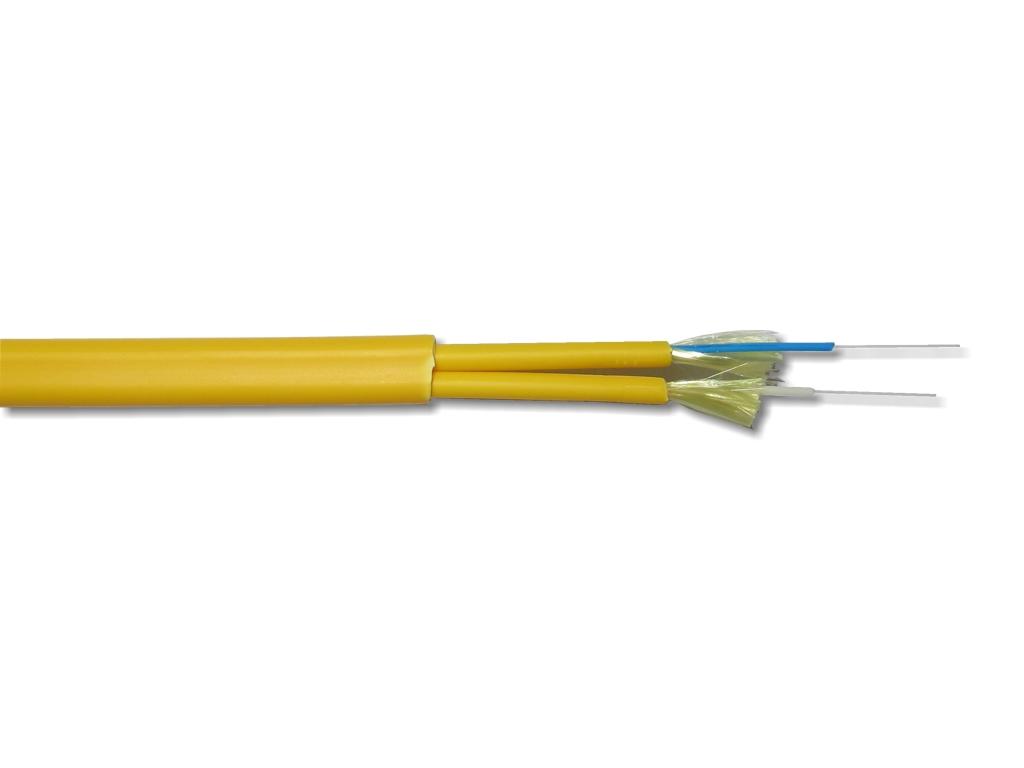 LWL duplex Kabel singlemode I-V(ZN)HH 2E9/125µm OS2 gelb figure-0 2.8mm