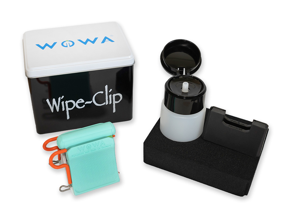 WOWA® Wipe-Clip-Kit F1 Grip+ LWL Reinigungsset WOWA® Wipe-Clip-Kit F1 Grip+ LWL Reinigungsset