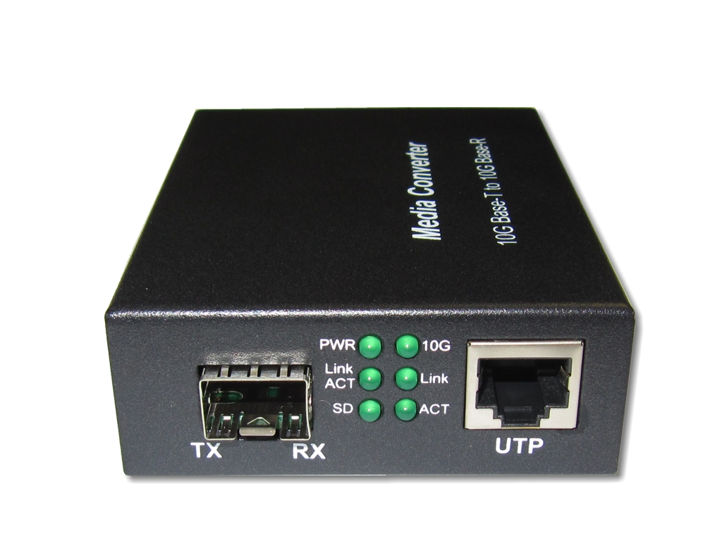FMC-MC10GSPP-10G-Media-converter-SFP LWL Media Converter 10GBase-T RJ45 auf 10GBase-R für SFP+