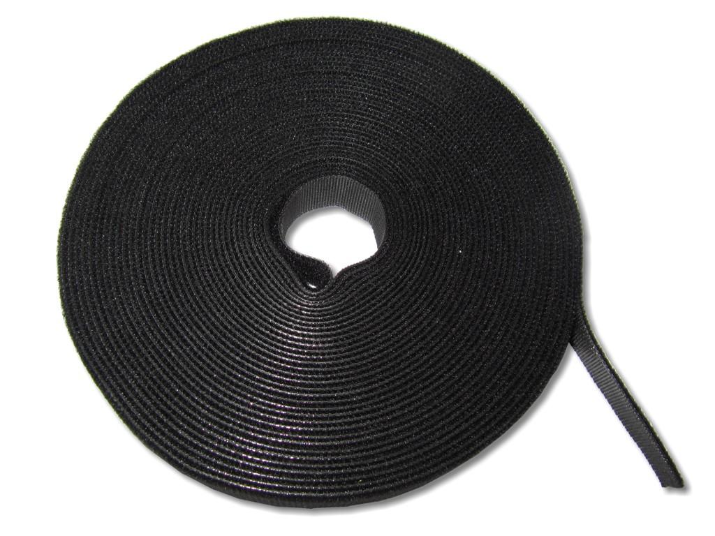 Klettband Rolle 10m schwarz Kabelbinder
