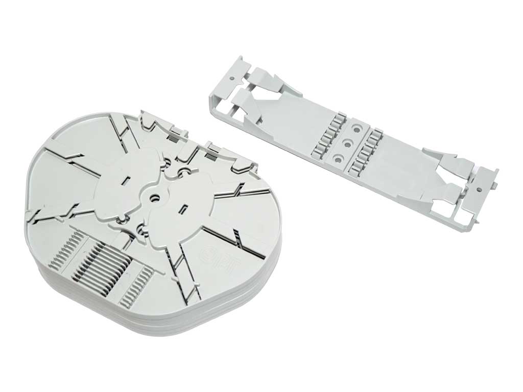 OPTOTEC Kassettenmodul FOCUS-SAMX-HD6-12C bis 72 Fasern für Crimpspleißschutz