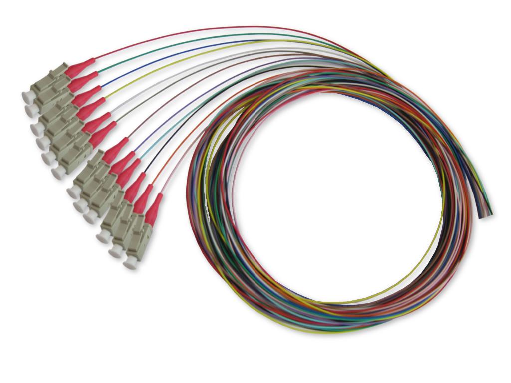 fpt-lc-54f LC-Pigtail 50/125µm multimode OM4, 2m, 12 farbig