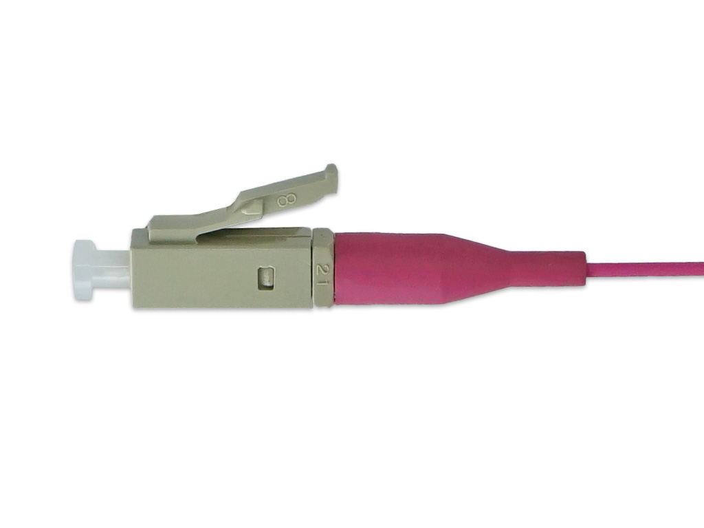 LC Pigtail 50/125µm OM4, 2m, einfarbig