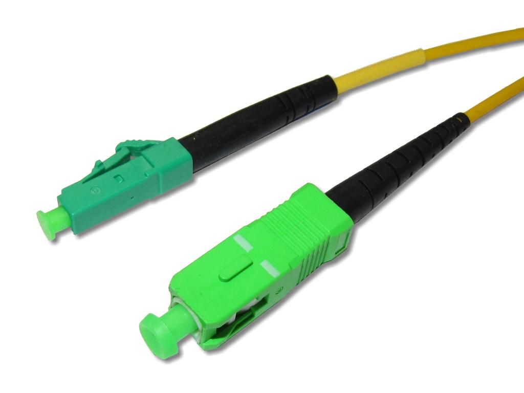 FPC-LASAS9A1-LWL-simplex-Patchkabel-LCAPC-SCAPC LC/APC 8° - SC/APC 8° simplex LWL Patchkabel 9/125µm G.657A1