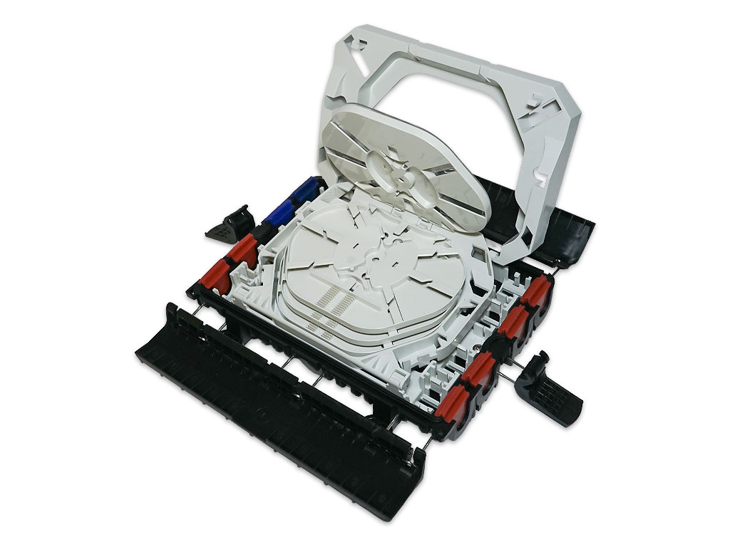 Kompakte LWL Glasfaser Muffe bis 48 Fasern Spleißmuffe