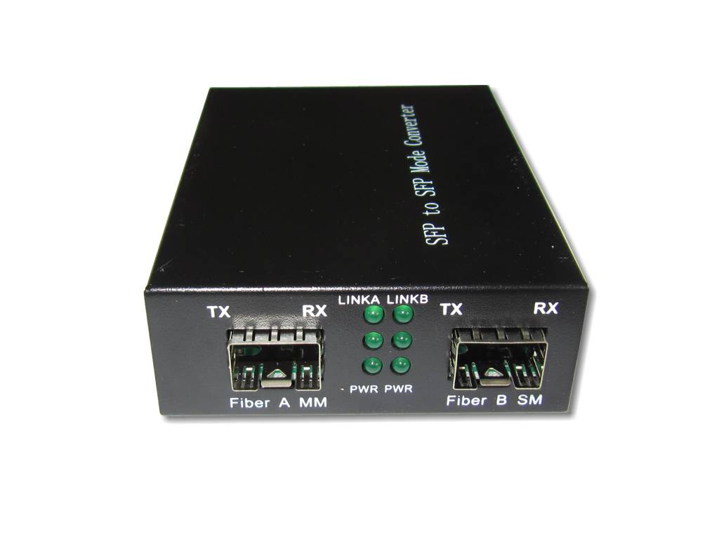 FMC-MC1GFXFX-1G-Mediakonverter-2-SFP-1000Base-FX LWL Medien Konverter SFP zu SFP ohne Module