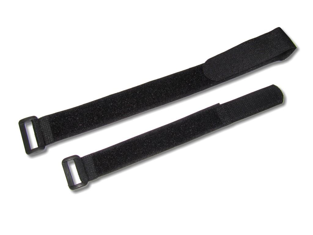 Klettband Kabelbinder mit Umlenköse 18mm x 190mm schwarz