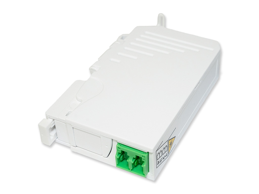 LWL FTTH Hutschienen Dose inkl. 1x LC/APC duplex Kupplung zur Montage an Hutschienen LWL FTTH Hutschienen Dose inkl. 1x LC/APC duplex Kupplung zur Montage an Hutschienen