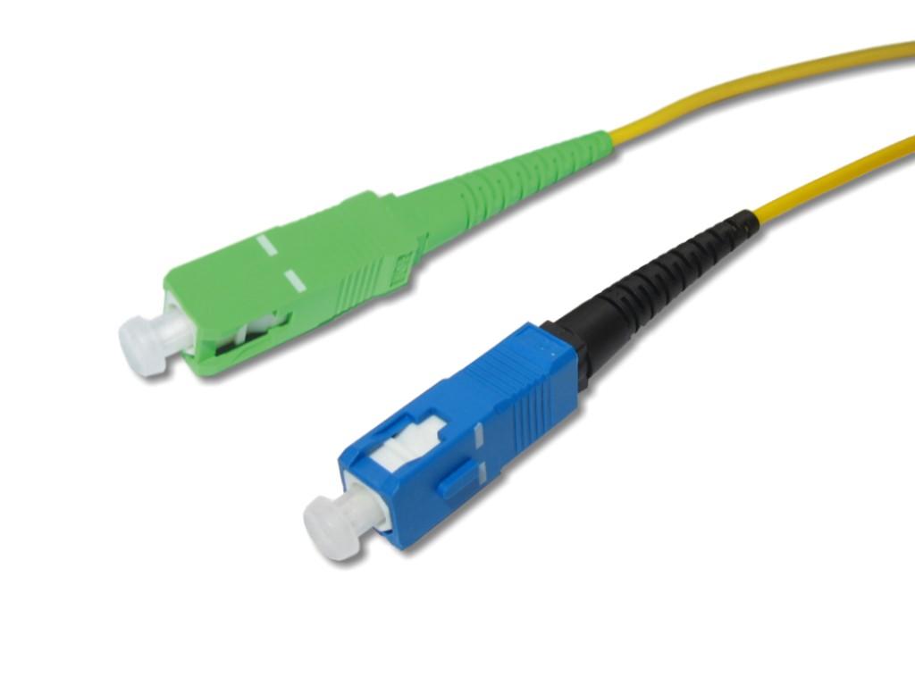 FPC-SASCS9A1-SC-APC-SC-PC-simplex-LWL-Patchkabel SC/APC 8° - SC/PC simplex LWL Patchkabel 9/125µm G.657A1