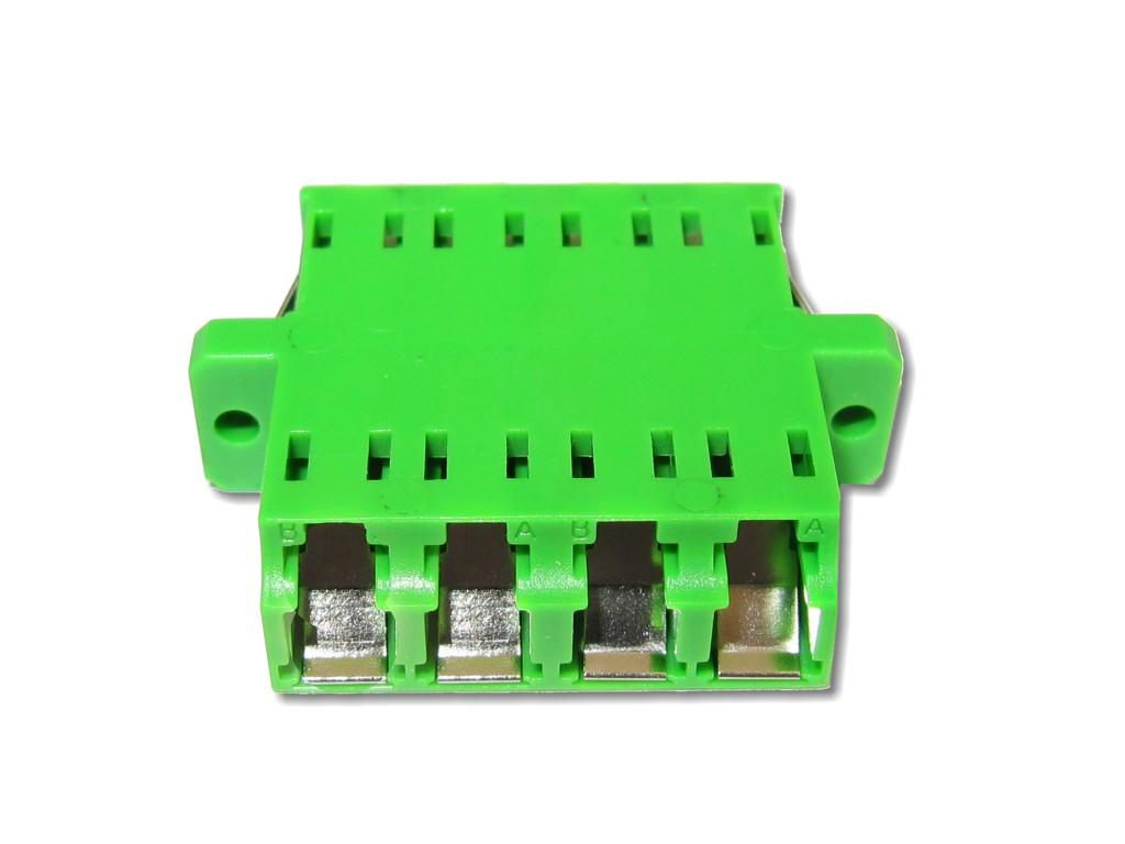 FAD-LA4-IS-LC-APC-quad-4-fach-LWL-Kupplung-mit-internem-Laserschutz-Shutter LC/APC quad (4-fach) LWL Kupplung singlemode mit internem Shutter