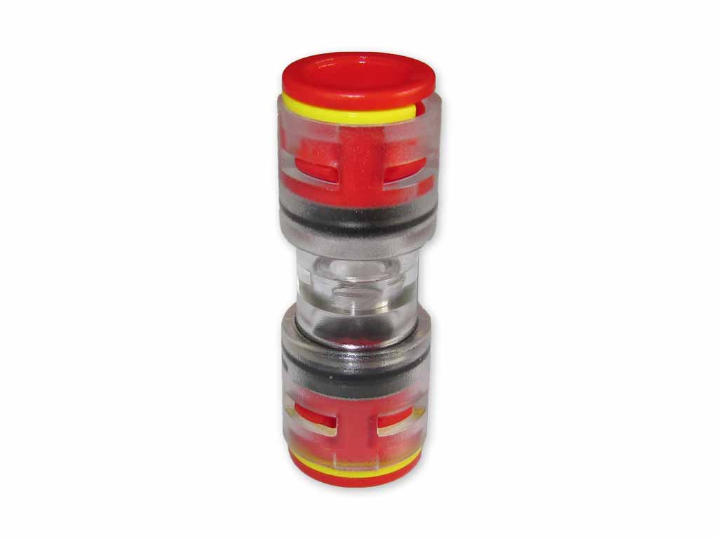 FTX-MVB-10-6-10mm-Mikrorohr-Verbinder-microduct-connector 10mm Mikrorohr Verbinder microduct connector innen 6 mm mit Clips
