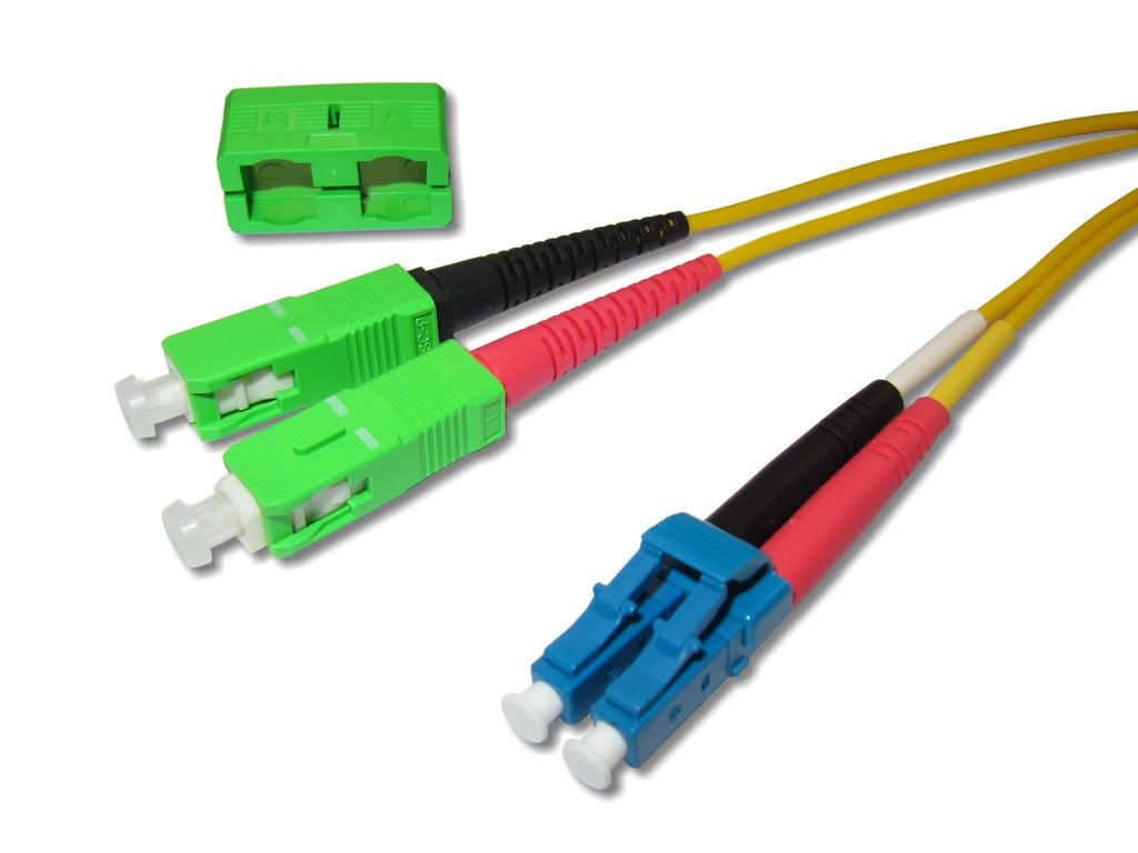 FPC-SALCD92-SC-APC-LC-duplex-LWL-Patchkabel SC/APC-LC/PC duplex LWL Patchkabel 9/125µm G.657A1